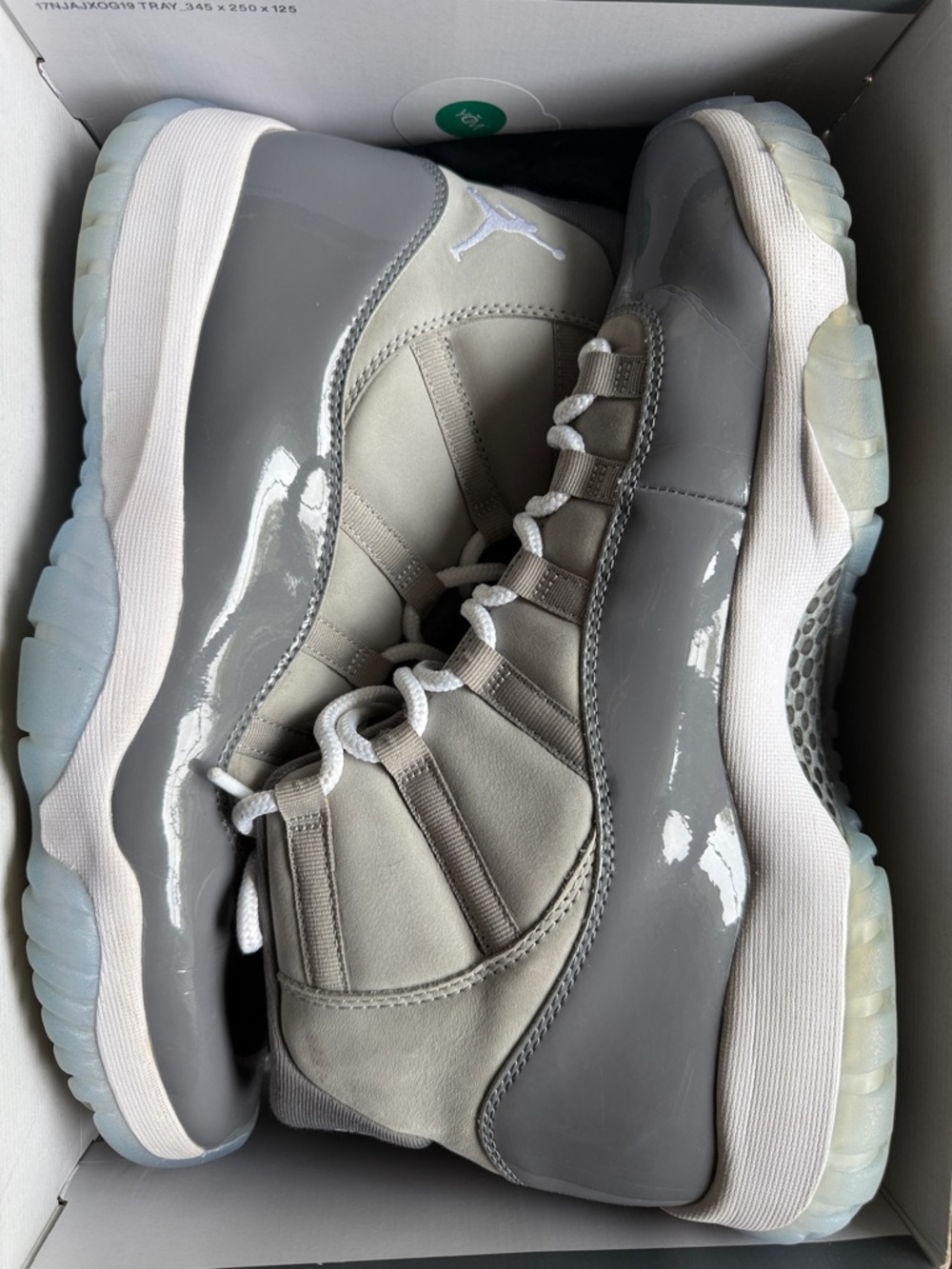 Air Jordan 11 Retro - Grey/White High-Top Sneakers